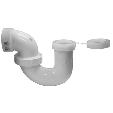 Charlotte Pipe And Foundry 1-1/2in. Sch. 40 PVC L.A. Pattern P-Trap with Union PPT715